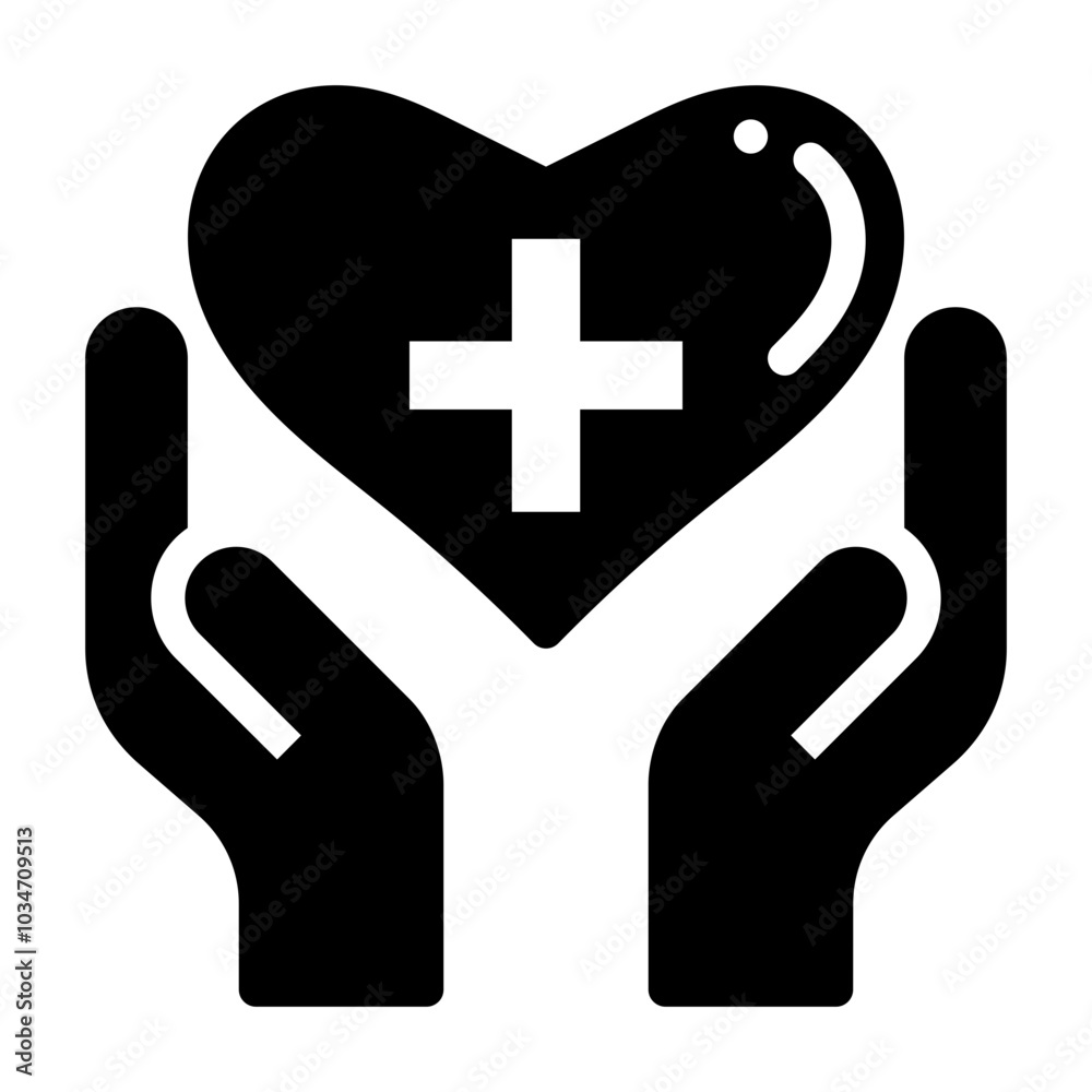 healthcare Icon. vector icon with glyph style