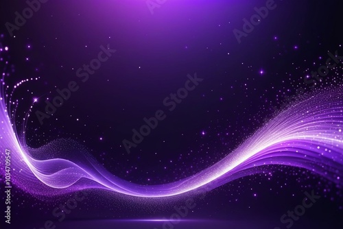 Purple sound waves, abstract background, horizontal composition