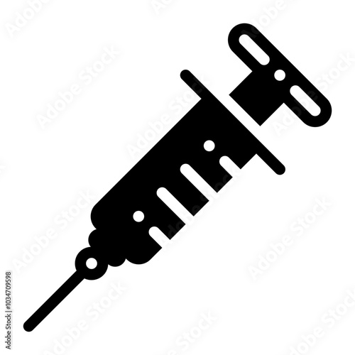 inject Icon. vector icon with glyph style