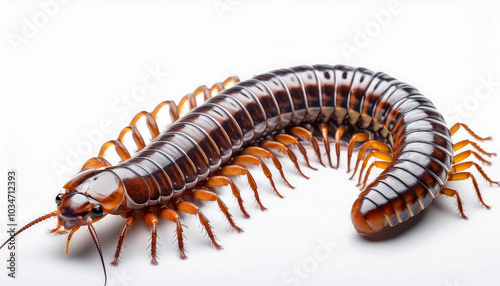 caterpillar isolated on white background 