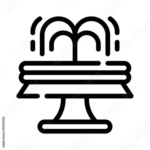 Water Fountain line icon