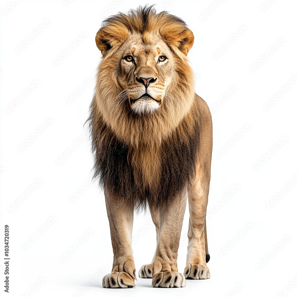 Obraz premium lion isolated on white background