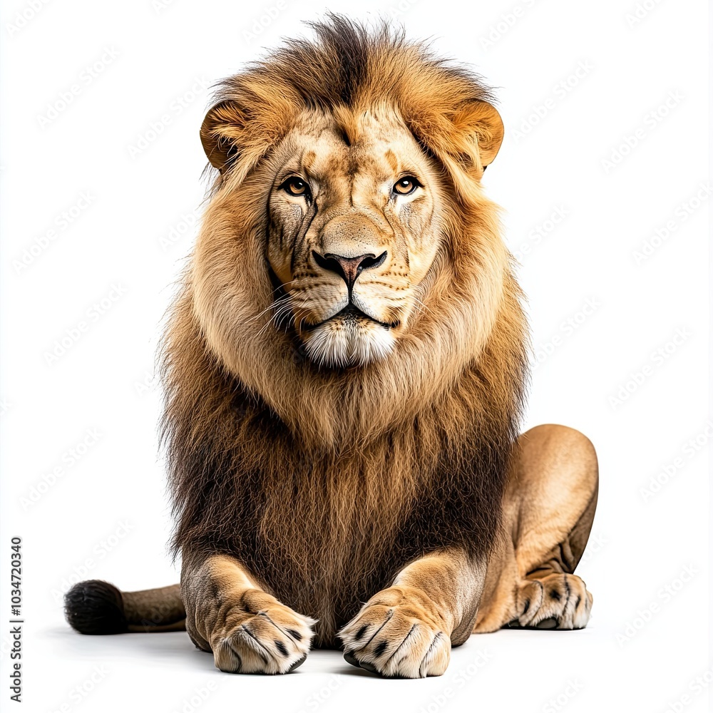 lion isolated on white background lion isolated on white background