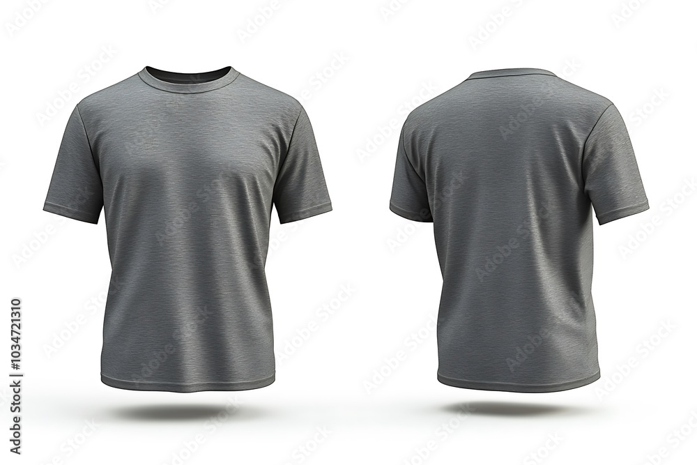 Blank White Tshirt Mockup Front and Back View Blank White Tshirt Mockup Front and Back View