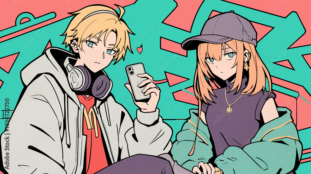 デートするおしゃれなカップル