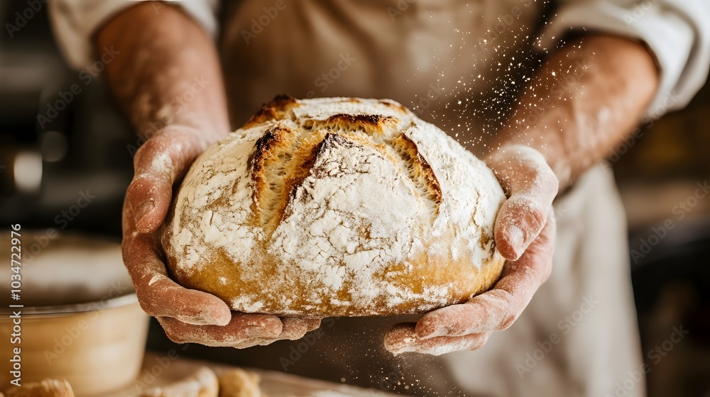 freshly baked bread