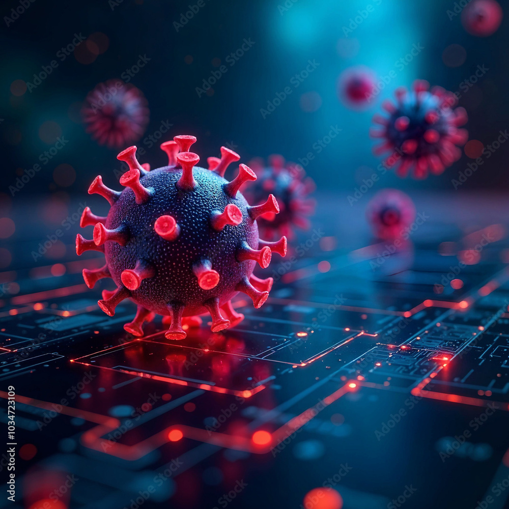 3d rendered illustration of a virus 3d rendered illustration of a virus
