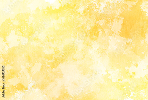背景素材_水彩テクスチャ_黄色
