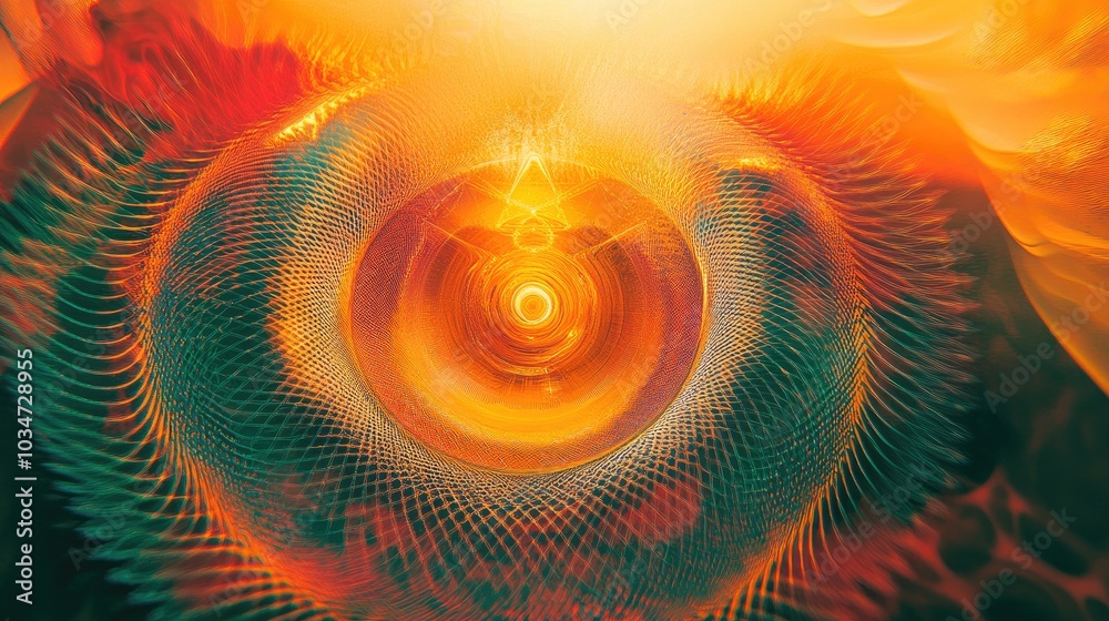 Psychedelic hallucination with optical effects Unique patterns of ...