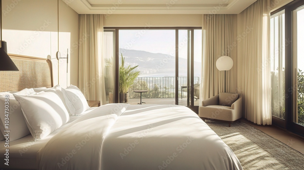 Modern hotel room Modern hotel room