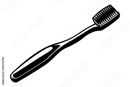 Toothbrush with toothpaste isolated on white background