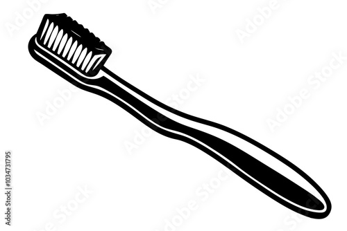 Toothbrush with toothpaste isolated on white background