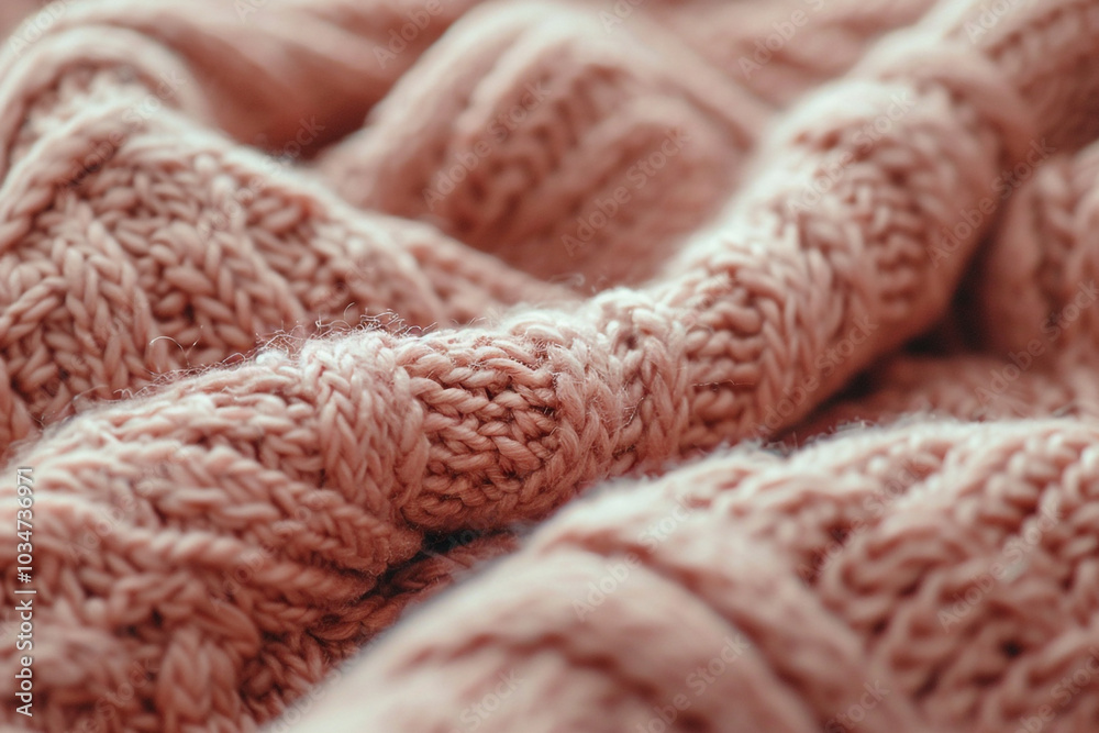 Close-up of Knitted Fabric
