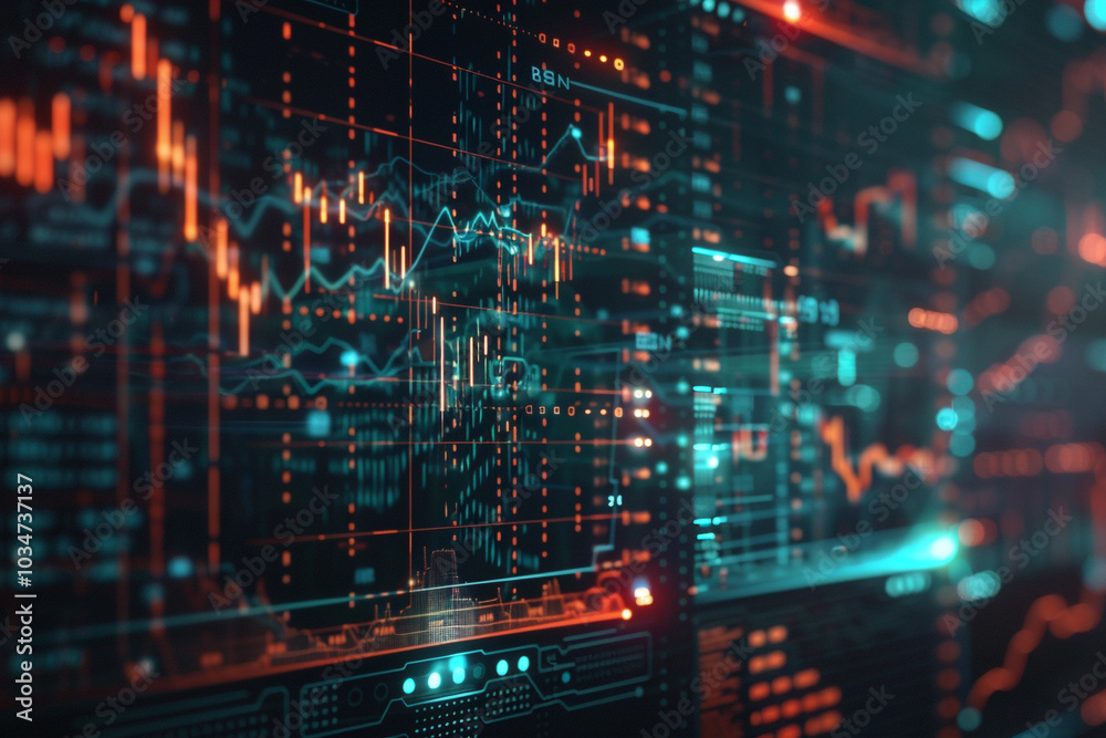 Abstract Digital Stock Market Chart Abstract Digital Stock Market Chart