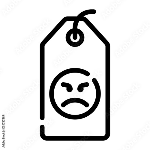 price tag line icon