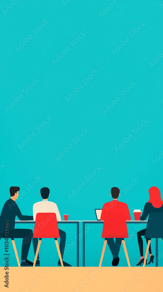 Group of professionals in a meeting Group of professionals in a meeting
