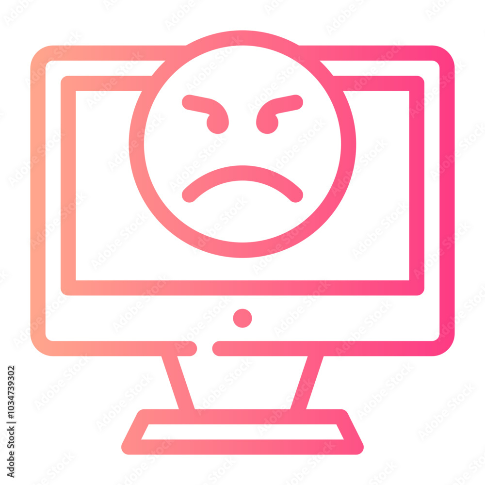 comuter gradient icon comuter gradient icon