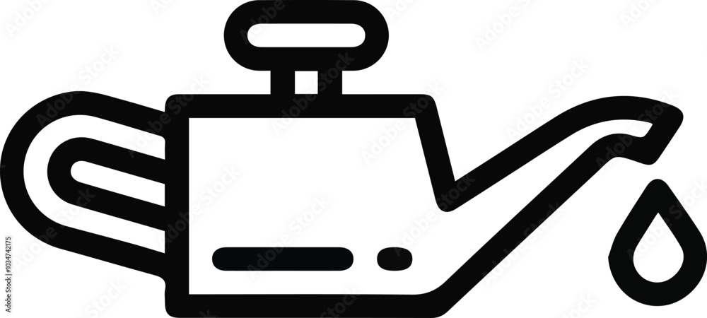 Oil icon symbol vector image Illustration
