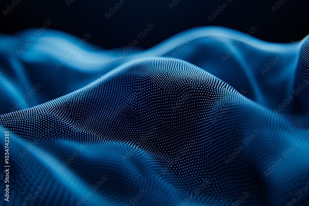 Abstract Blue Wave Pattern - Digital Art Background Abstract Blue Wave Pattern - Digital Art Background