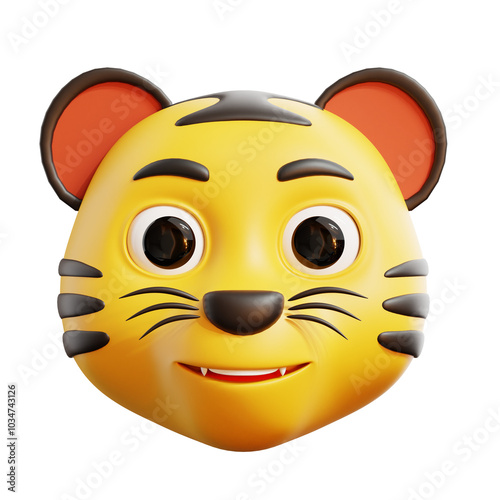 Tiger 3D Illustration