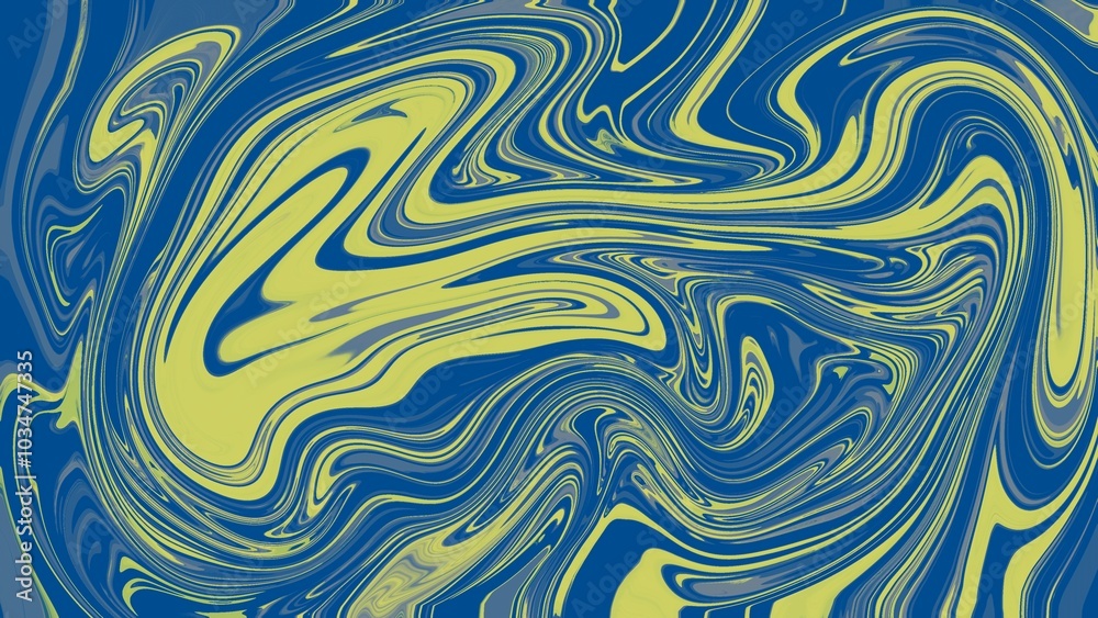 Blue and lime liquid marble texture background wallpaper Blue and lime liquid marble texture background wallpaper