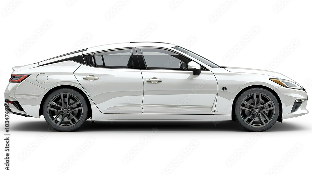 A Traffic Car on White Background - a dynamic and eye-catching visual. The traffic car on a pure white backdrop creates an engaging and appealing scene. A Traffic Car on White Background - a dynamic and eye-catching visual. The traffic car on a pure white backdrop creates an engaging and appealing scene.