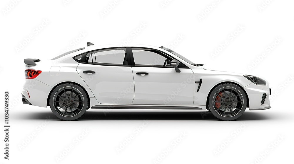 A Traffic Car on White Background - a dynamic and eye-catching visual. The traffic car on a pure white backdrop creates an engaging and appealing scene. A Traffic Car on White Background - a dynamic and eye-catching visual. The traffic car on a pure white backdrop creates an engaging and appealing scene.