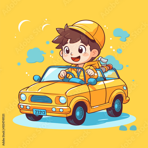 Happy Driver Boy