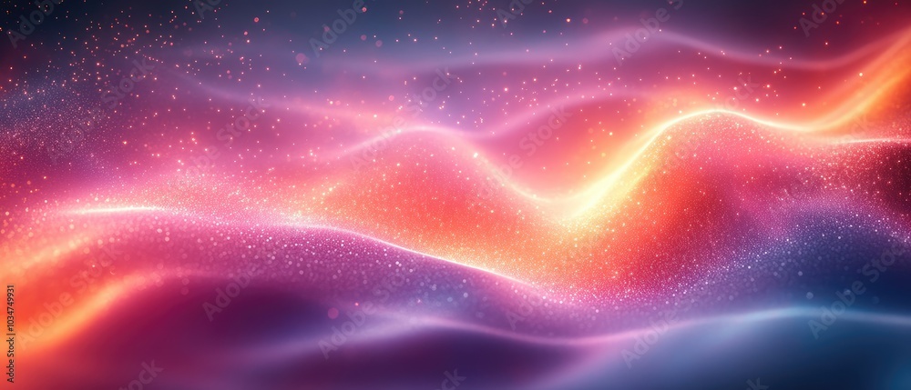 Obraz premium Interconnected Luminous Nodes Creating a Futuristic Network of Light and Energy in a Dark Background
