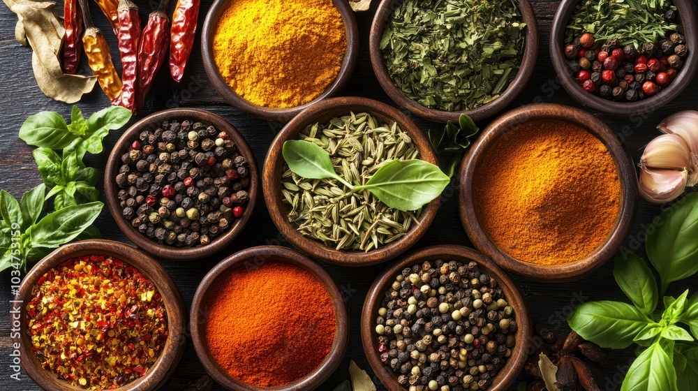 Assortment of Spices and Herbs Assortment of Spices and Herbs