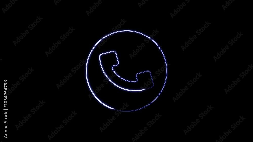 4K Incoming Call Icon Animation 4K Incoming Call Icon Animation