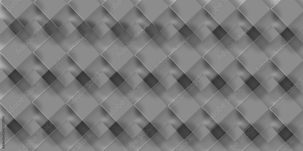 Abstract geometric background with squares. Vector banner design for your content, business, emplate. Modern minimal and clean gray background with realistic line. Abstract geometric background with squares. Vector banner design for your content, business, emplate. Modern minimal and clean gray background with realistic line.