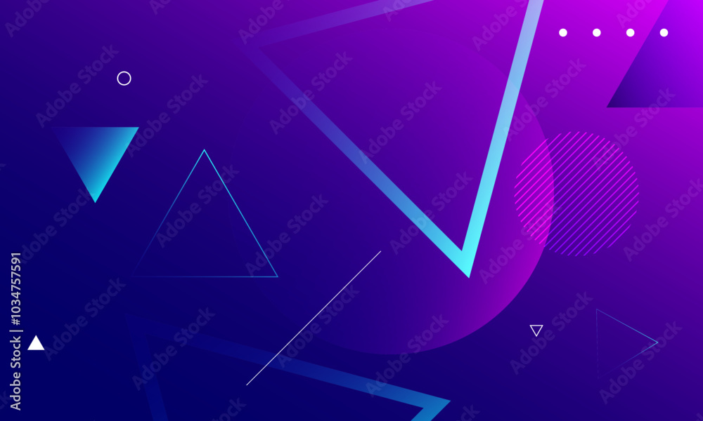 Fototapeta premium Abstract purple background with blue arrows. Eps10 vector