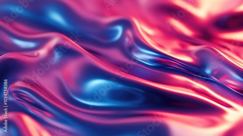 Abstract Swirling Texture with Vivid Pink and Blue Hues