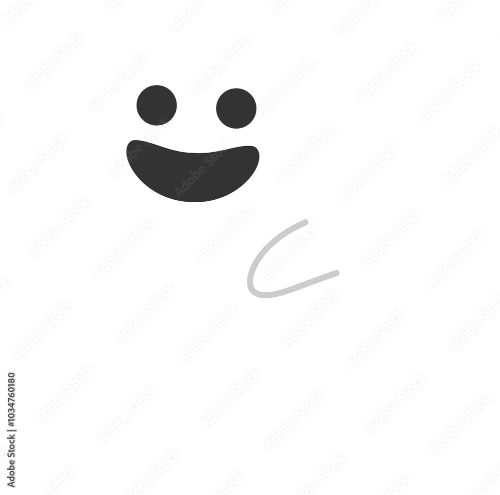 Color block cute halloween icons-ghost Color block cute halloween icons-ghost