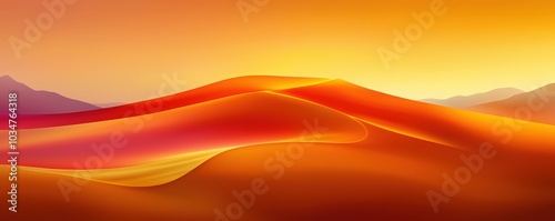 Vibrant Desert Landscape at Sunset