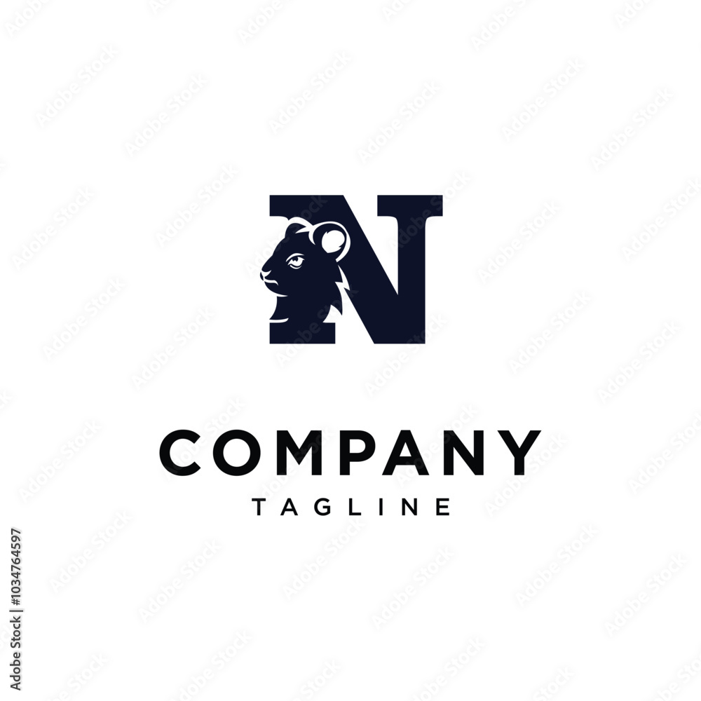 Letter N Quokka Logo Icon Vector Letter N Quokka Logo Icon Vector