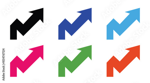 Arrow Icons Set. Simple and Minimal Icons Pointing Up, Down, Left, and Right use for business purpose