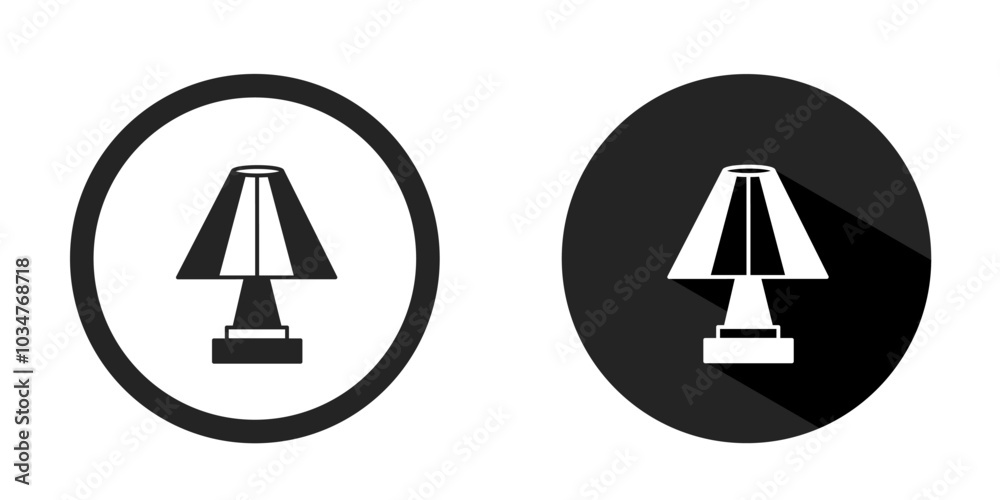 Decorative lamp logo. Decorative lamp icon vector design black color. Stock vector. Decorative lamp logo. Decorative lamp icon vector design black color. Stock vector.