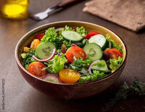 a bowl of healthy and fresh vegetable salad