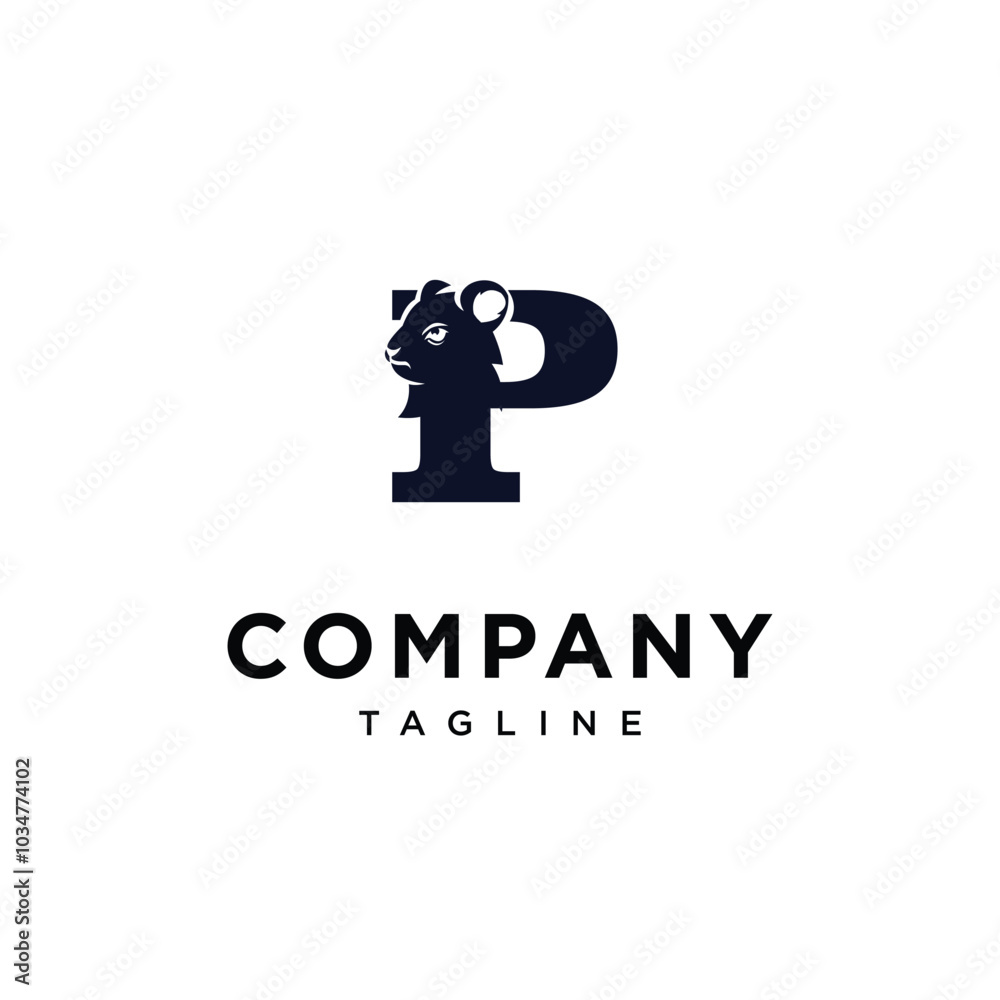Letter P Quokka Logo Icon Vector Letter P Quokka Logo Icon Vector
