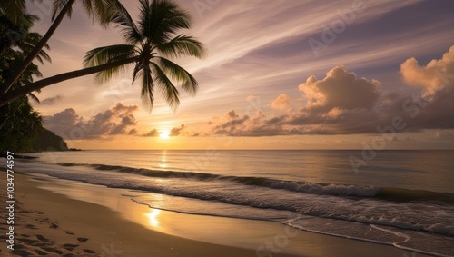 sunset at the beach