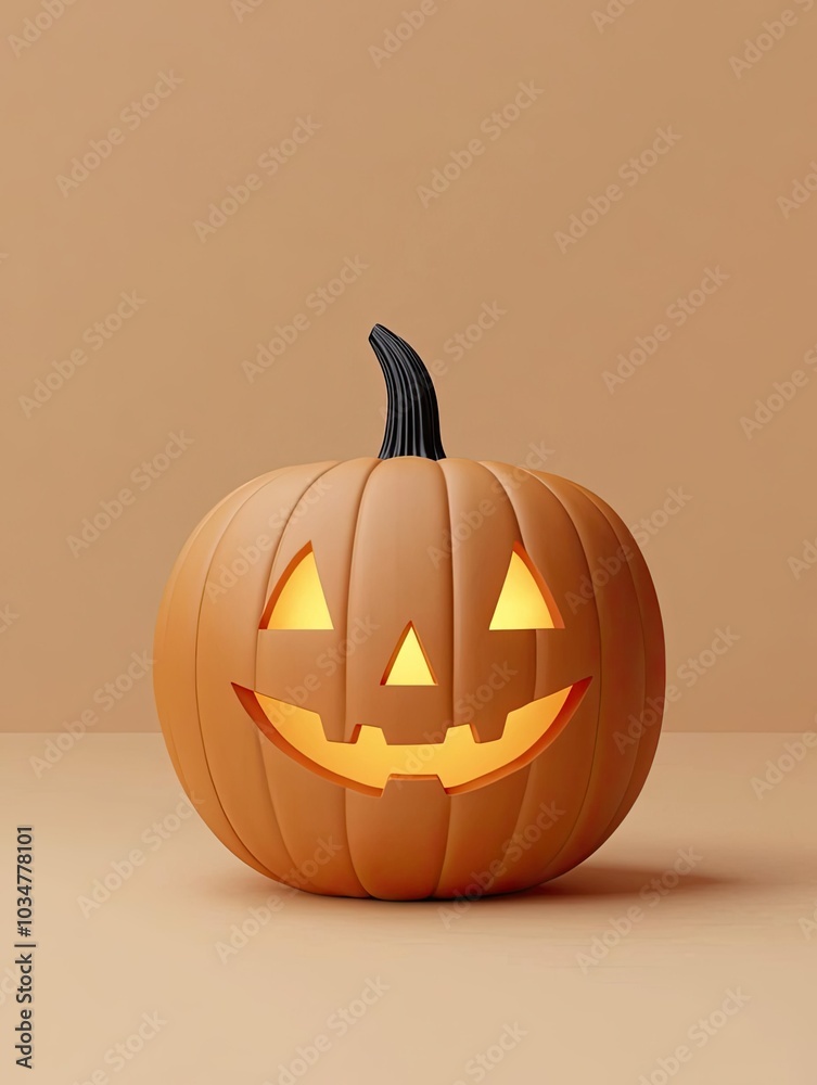 Smiling pumpkin, white isolate background Smiling pumpkin, white isolate background