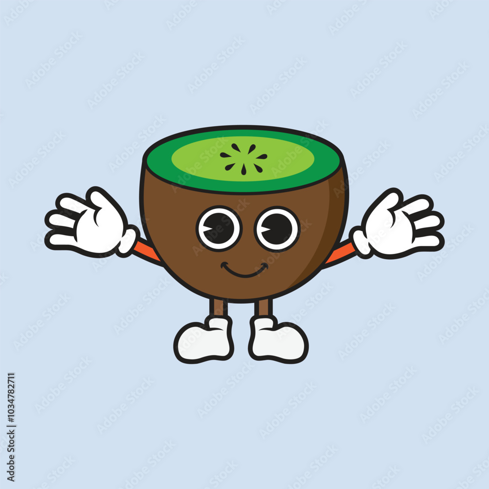 A fun kiwi mascot, perfect to be your business mascot A fun kiwi mascot, perfect to be your business mascot