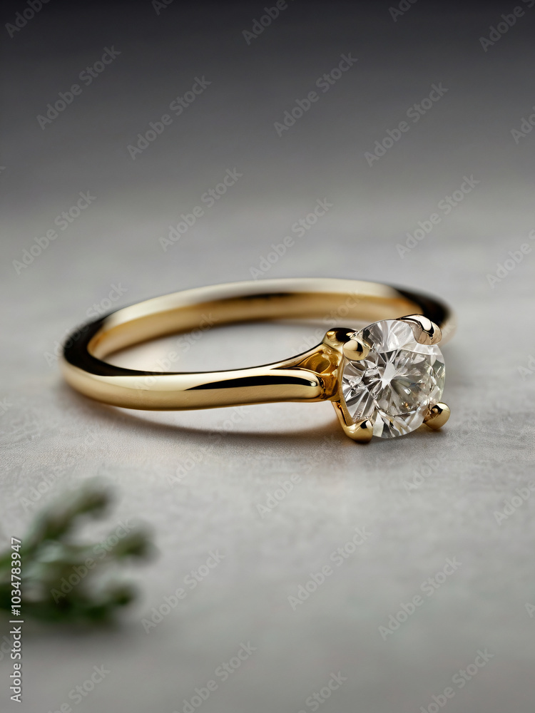 Wedding ring with a diamond that catches the light Wedding ring with a diamond that catches the light