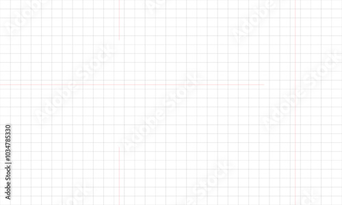 grid square graph line full page on white paper background 