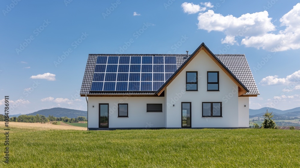 Eco-Friendly Villa with Solar Roof and Rainwater System Eco-Friendly Villa with Solar Roof and Rainwater System