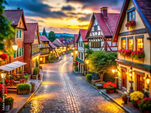 Small Town Charm Captured in Stunning Bokeh Effect Photography