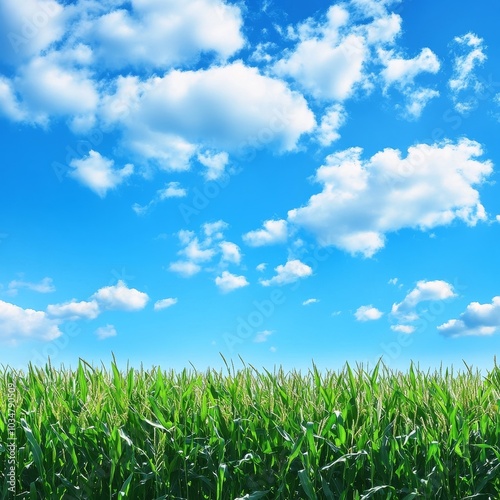 Cornfield and sky background