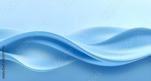 abstract 3d rendered blue fluid waves background